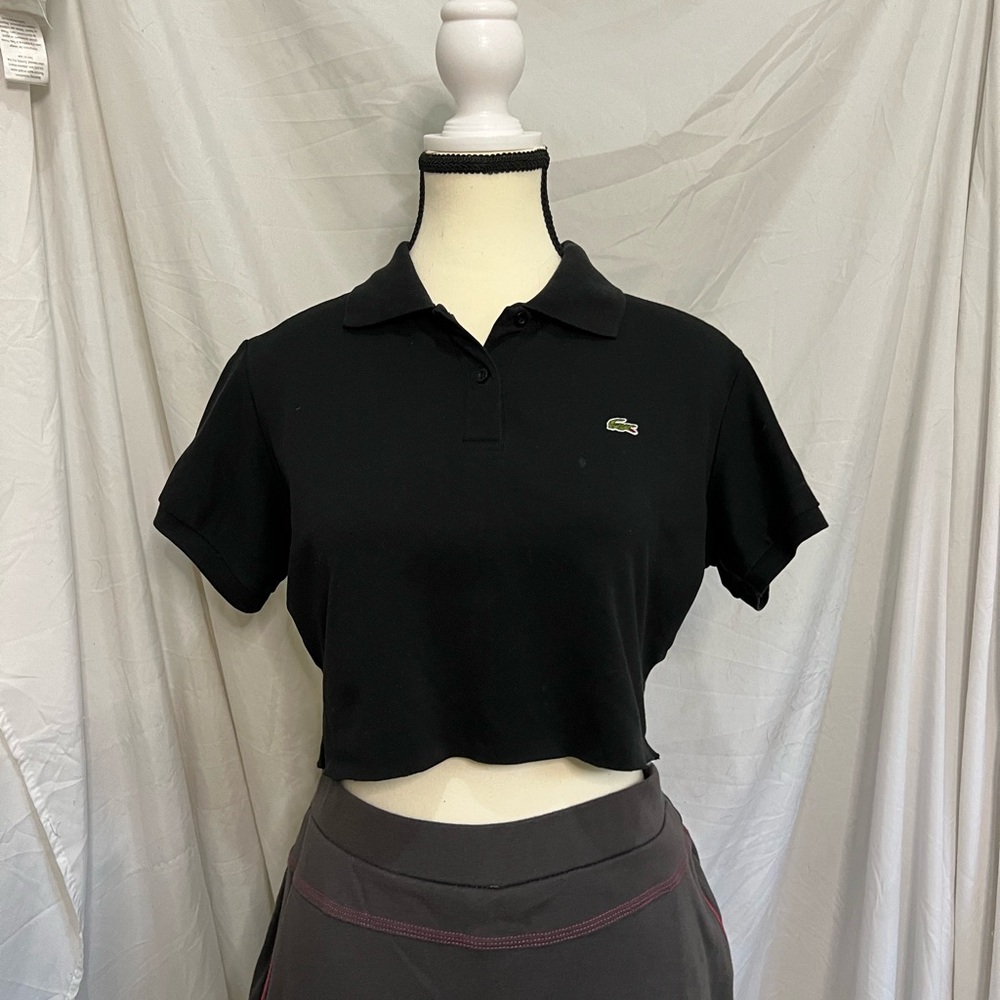 vintage lacoste crop baby polo